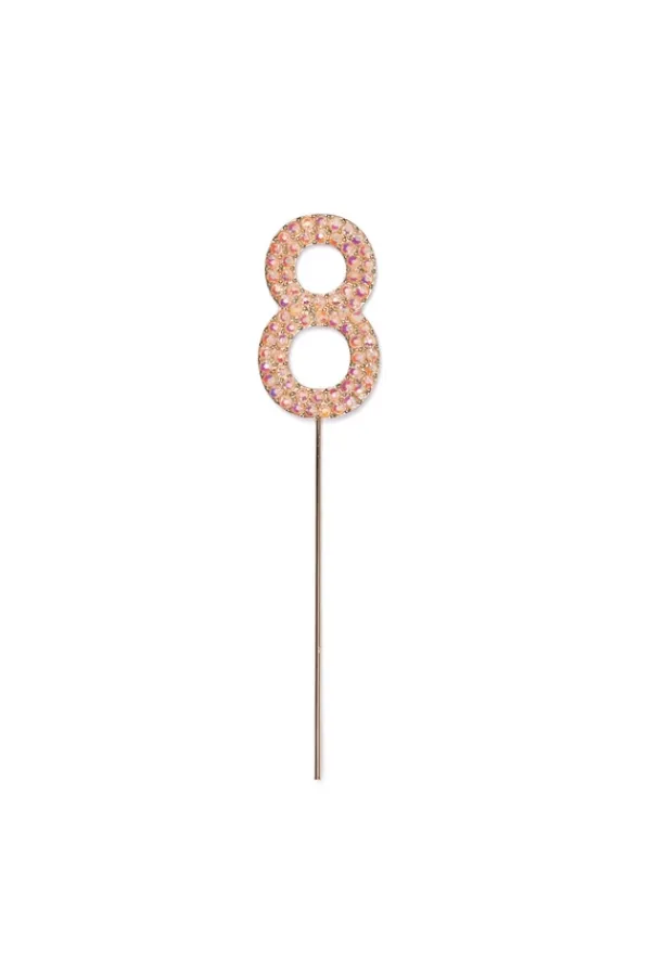 Udstyr Til Kagedekoration>Kagefigur Rhinestone Nummer 8, Pink