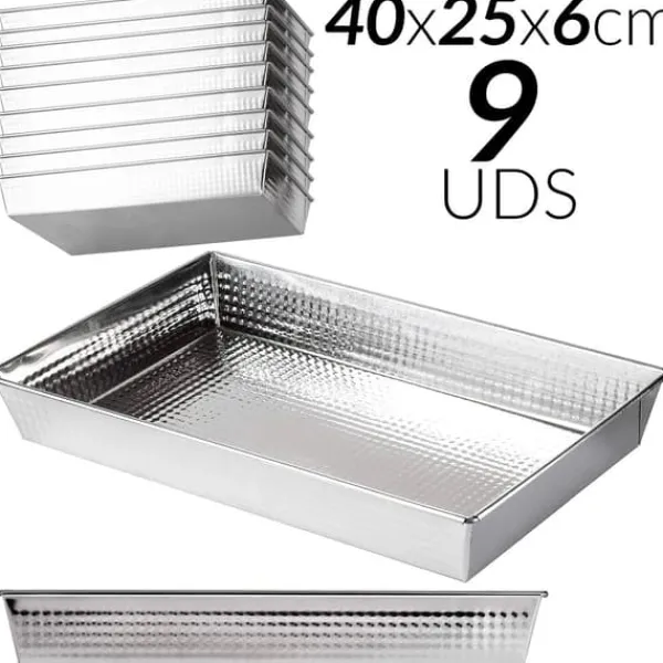 Bagning>Kageform, non-stick, høj varmefordeling, 9 PAs-40x25x6cm
