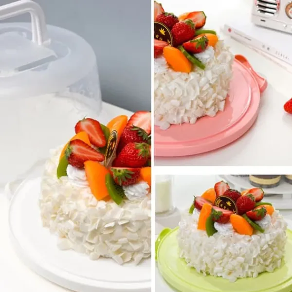 Serveringsfad & Skåle>Kageopbevaringsdæksel Kageopbevaring med låg Dessertserveringsfad med håndtag Cupcakeholder Tærtedisplay med bund