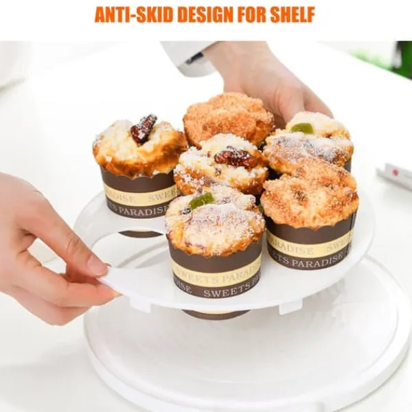 Serveringsfad & Skåle>Kageopbevaringsdæksel Kageopbevaring med låg Dessertserveringsfad med håndtag Cupcakeholder Tærtedisplay med bund