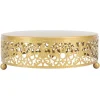 Serveringsfad & Skåle>Kagestand Runde Metal Kagestande Dessert Kage Udstillingstallerkener til fest bryllup fødselsdag S
