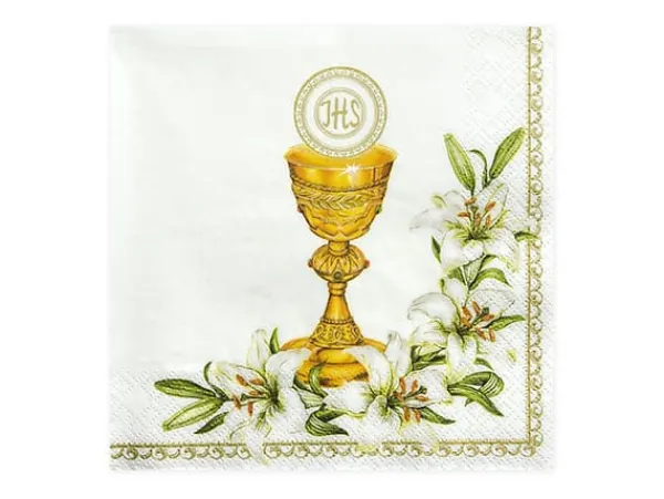 Papirservietter>Kalkservietter, hvide, 33 x 33 cm (1 pakke / 20 stk.)