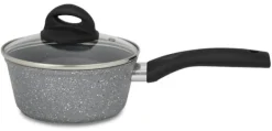 Gryder, Stegepander Og Kasseroller>Kasserolle med keramisk belægning Stonite 16 cm + gratis låg