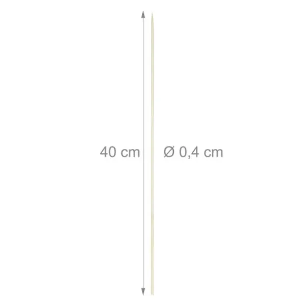 Kebabspyd, 40x0,4 cm, Natur Sale