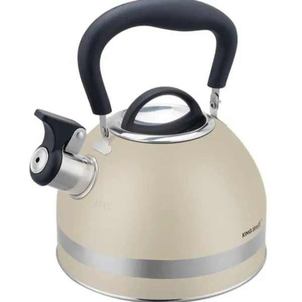 Elkedel>KEDEL 1,8L MED FLØJTE KINGHOFF KH-1854 BEIGE