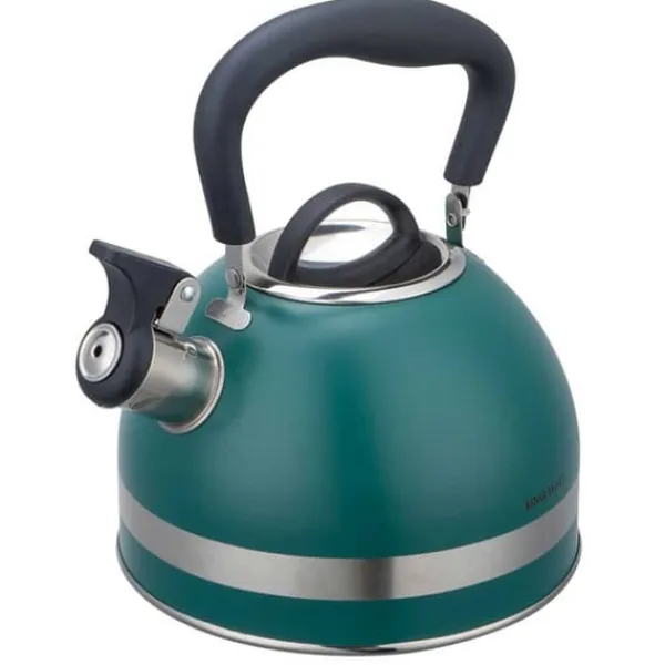 KEDEL 1,8L MED FLØJTE KINGHOFF KH-1855 grøn Outlet
