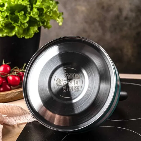 KEDEL 1,8L MED FLØJTE KINGHOFF KH-1855 grøn Outlet