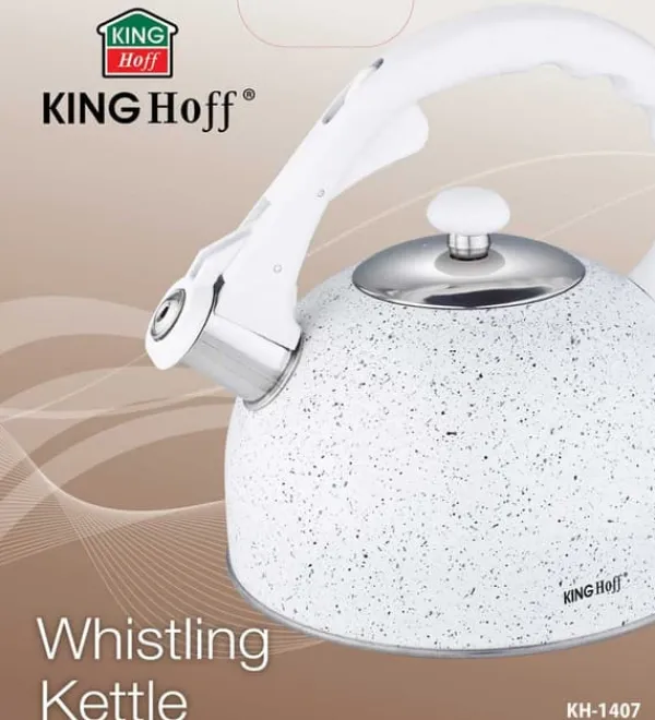 Elkedel>KEDEL MED FLØJTE 2.6L KINGHOFF KH-1407 MARMOR