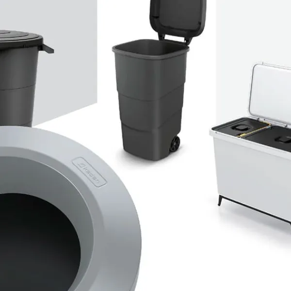 Affaldssorteringsspande>Keden Genbrugsskraldespand Compacta R 39x39x85 Cm 3 Enheder