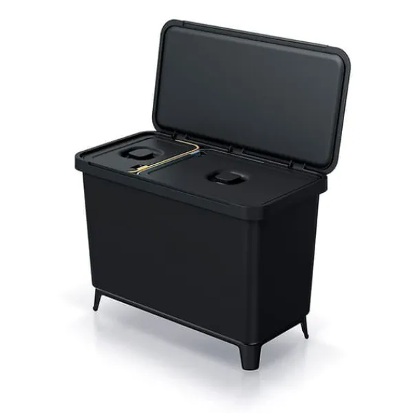 Keden Genbrugsskraldespand 1x10l+1x23l Systema 57x29x41 Cm Transparent Outlet