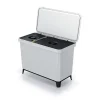 Keden Genbrugsskraldespand 1x10l+1x23l Systema 57x29x41 Cm Søvfarvet Clearance