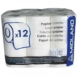 Toiletpapir>Kemiskt toalettpapper 12 rullar