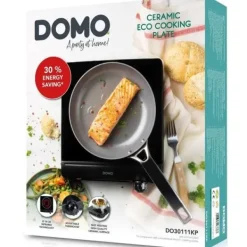Keramisk kogeplade - DOMO - 1 brænder - 25,3 x 28,7 x 7 cm - DO30111KP Sale