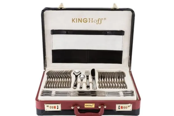 Bestik>KINGHOFF BESTIK 72 STK. GLOSS KH-3508 Kuffert