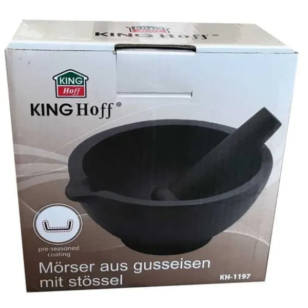 KINGHOFF KH-1197 KØKKENMØRTEL AF STØBEJERN Online