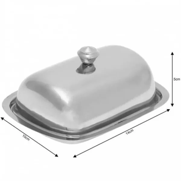 Serveringsfad & Skåle>KINGHOFF KH-1209 SMØRFAD I STÅL
