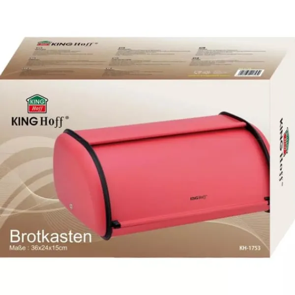 KINGHOFF KH-1753 STÅLBRØDÆSKE rød Discount