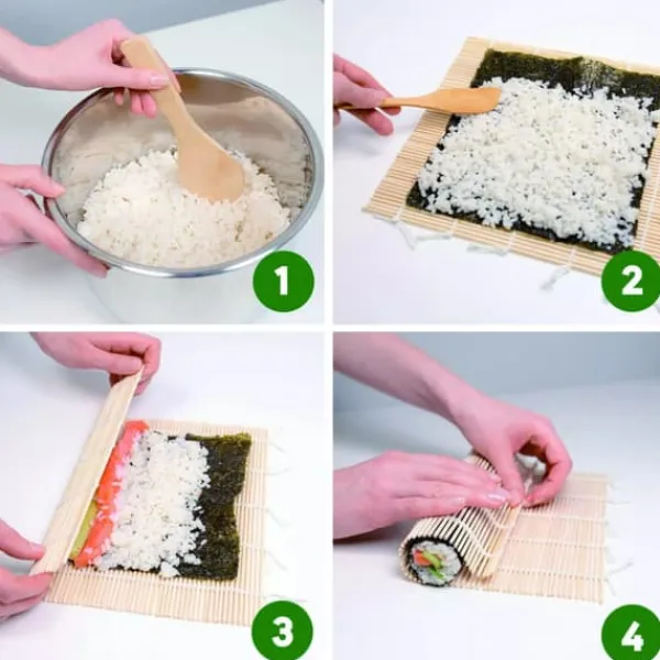 Sushimåtter>KINGHOFF KH-1704 SUSHI LAGRING OG SERVERINGSSÆT