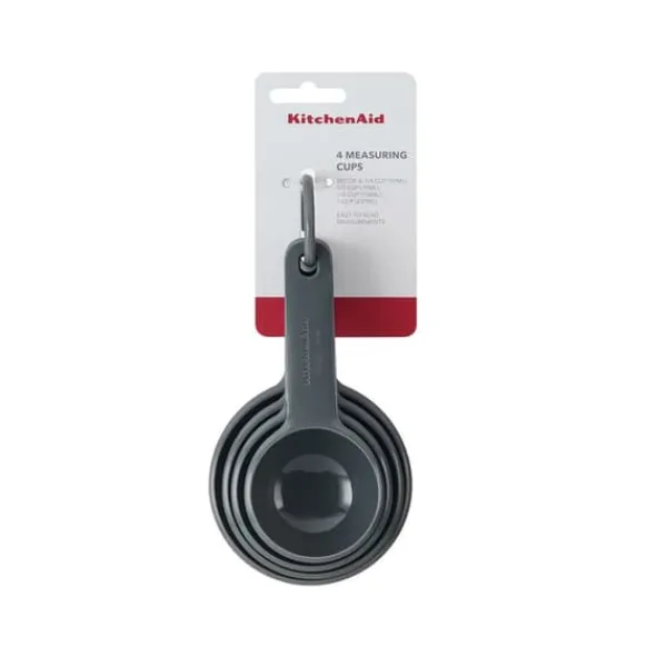 Målebægere & Måleskeer>KitchenAid målebægre, 4 stk., antracitgrå