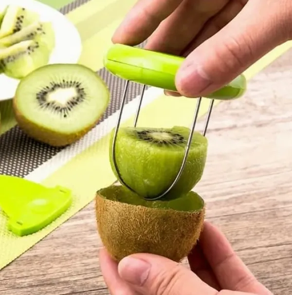 Madskrællere & Udkernere>Kiwi Rustfrit Stål Kiwi Skræller Kiwi Cutter Til Køkken