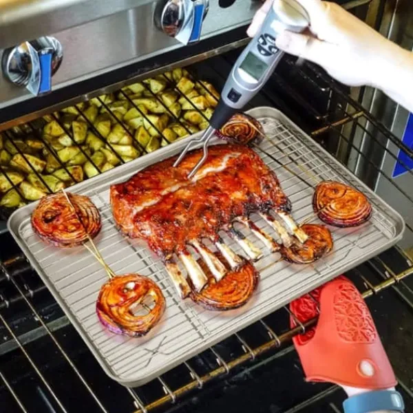 Afkølingsriste>Kök Grillställ Kylställ Nätgaller i rostfritt stål Trådställ för matlagning Stekning Torkning Grillning