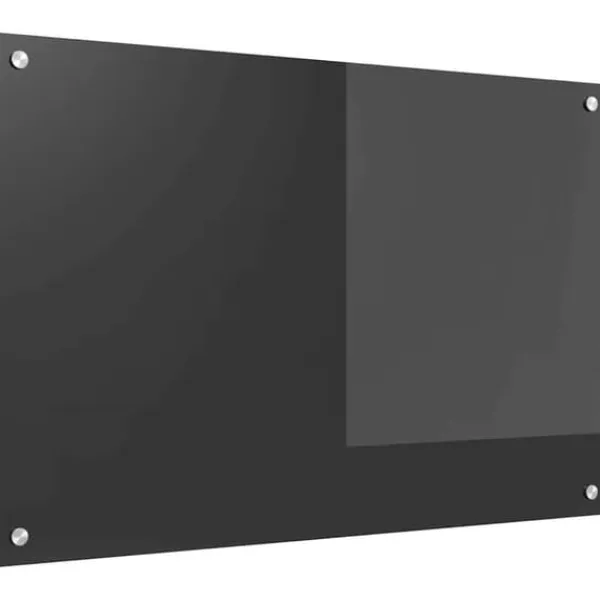 Køkken bagvæg i hærdet glas - Mørkegrå | Størrelse: 90x60x0.6 cm Best