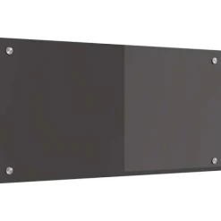 Køkken bagvæg i hærdet glas - Rektangulær design | Farve: Mørkegrå | Størrelse: 80x40x0.6 cm Outlet