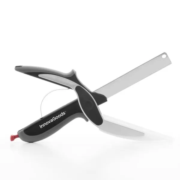 Køkkensakse>Køkken Kniv-Saks Med Integreret Mini Skærebræt Scible InnovaGoods