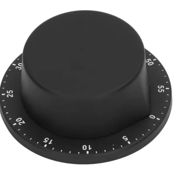 Æggeure>Køkken Mekanisk Timer 304 Rustfrit Stål Magnetisk Suge Kok Madlavningstimer Sort