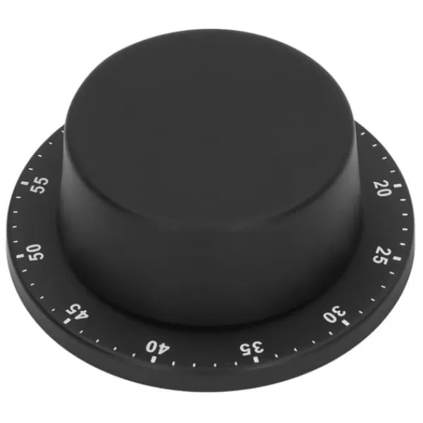 Æggeure>Køkken Mekanisk Timer 304 Rustfrit Stål Magnetisk Suge Kok Madlavningstimer Sort