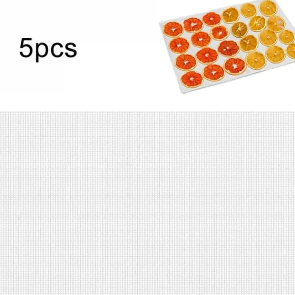 Køkken Non-stick Silikone Dehydrator Ark til Frugt Genanvendelige Mad Dehydrator Ark Tørretumbler Net Discount
