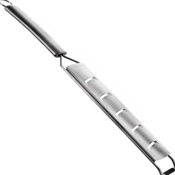 Mandolin- & Rivejern>Køkken rivejern til grøntsager, ost, chokolade, frugt, stål, flad, 24 cm ORION 144805