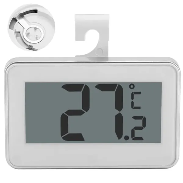 Køkkentermometre>Køkken Stor LCD Køleskab Køleskab Fryser Digitalt Termometer med Justerbar Stativ & Magnet