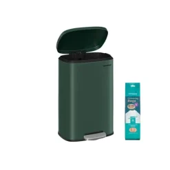 Skraldespande & Papirkurve>Køkkenaffaldsspand 50 liter vintage grøn