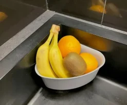 Kurv Til Køkkenvask>Køkkenafløb til hjørnevask til grøntsager og frugter 23x16,5 cm