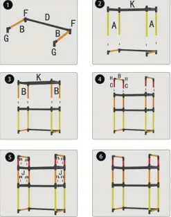 KØKKENHYLDE til mikrobølgeovn ORGANIZERSKAB HVID 2 niveauer 48 cm HYLDE Outlet