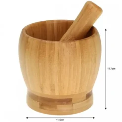 KØKKENMØRTEL BAMBUS 11cm KINGHOFF KH-1617 Online