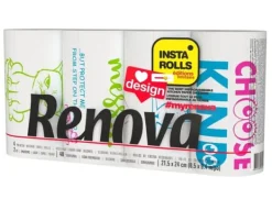 Køkkenpapir Renova Design Prints 9,6 m 2-lags 40 ark 4 ruller Online