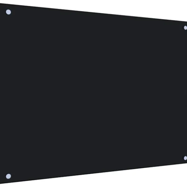 Køkkenredskaber - Living stænkplade 80x60 cm hærdet glas sort Outlet