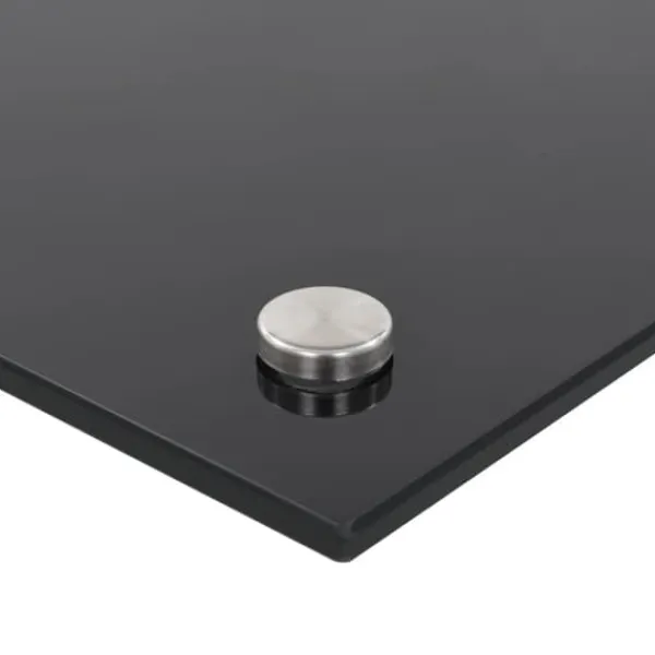 Måtter & Gitter Til Køkkenvaske>Køkkenredskaber - Living stænkplade 80x40 cm hærdet glas sort
