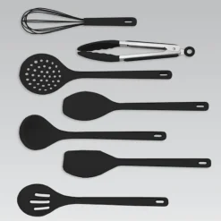 Køkkenredskaber MAESTRO MR-1542-BLACK 8 elementer Sort Hot