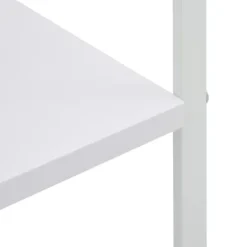 Køkkenreol med 4 hylder til mikroovn | Materiale: Konstrueret træ | Farve: Hvid | Størrelse: 60x39,6x123 cm