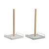 Køkkenrulleholder DKD Home Decor Beige Metal Mint Fyrretræ (16 x 15 x 29,5 cm) (2 enheder) Clearance