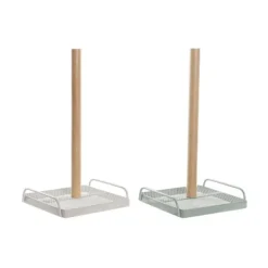 Køkkenrulleholder DKD Home Decor Beige Metal Mint Fyrretræ (16 x 15 x 29,5 cm) (2 enheder) Clearance