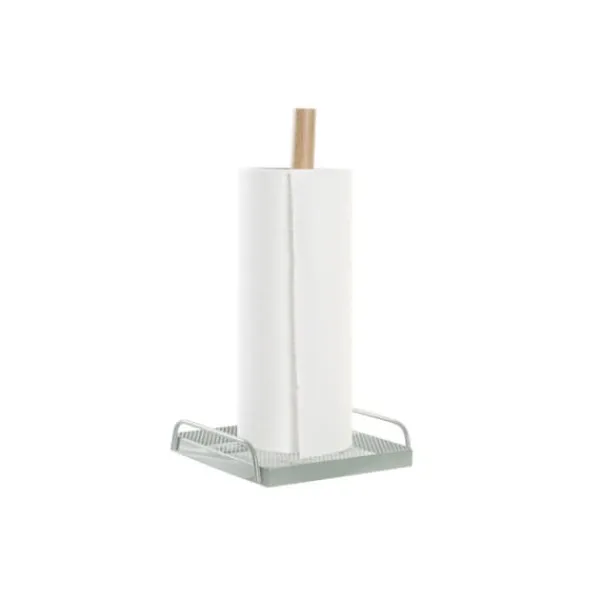 Køkkenrulleholder DKD Home Decor Beige Metal Mint Fyrretræ (16 x 15 x 29,5 cm) (2 enheder) Clearance