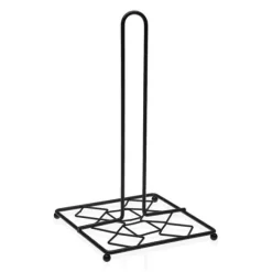 Køkkenrulleholder Versa Sort Metal Stål (16 x 28,5 x 16 cm) Hot