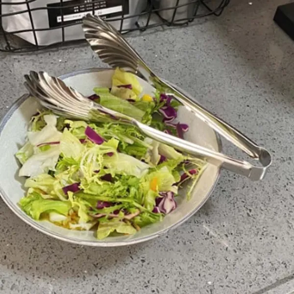Køkkentang i rustfrit stål, multifunktionel varmebestandig skalform, til grillmad, portioner 201 (23 cm/9,1 tommer) Discount