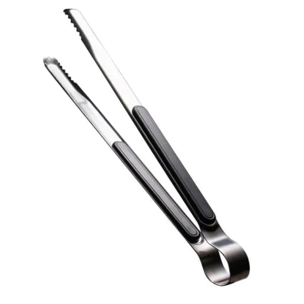 Køkkentang Rustfrit Stål BBQ Steak Clip 25,5 cm Sort Outlet