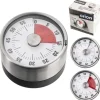 Æggeure>Køkkenur med magnet, analog manuel timer 0-60 minutter ORION 130742