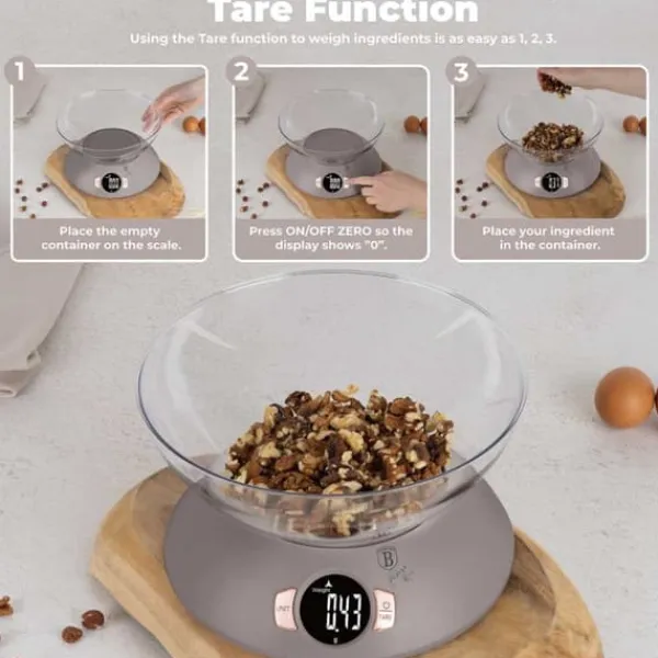 KØKKENVÆGT MED SKÅL BERLINGER HAUS BH-9616 TAUPE Online